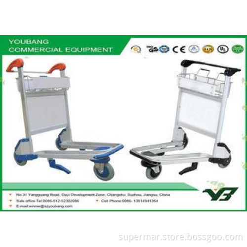 High Strength Aluminum airport luggage carts with handle br